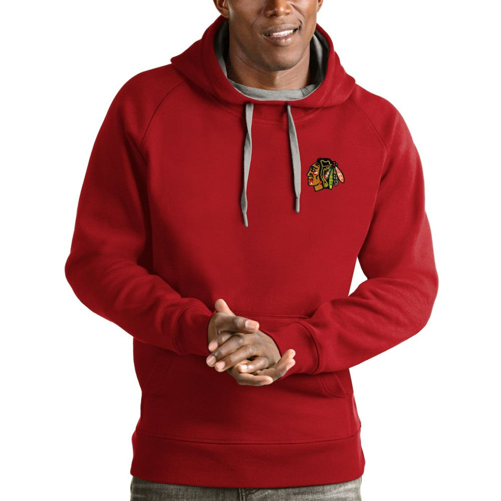 Chicago Blackhawks Antigua Team Victory Pullover Hoodie Red