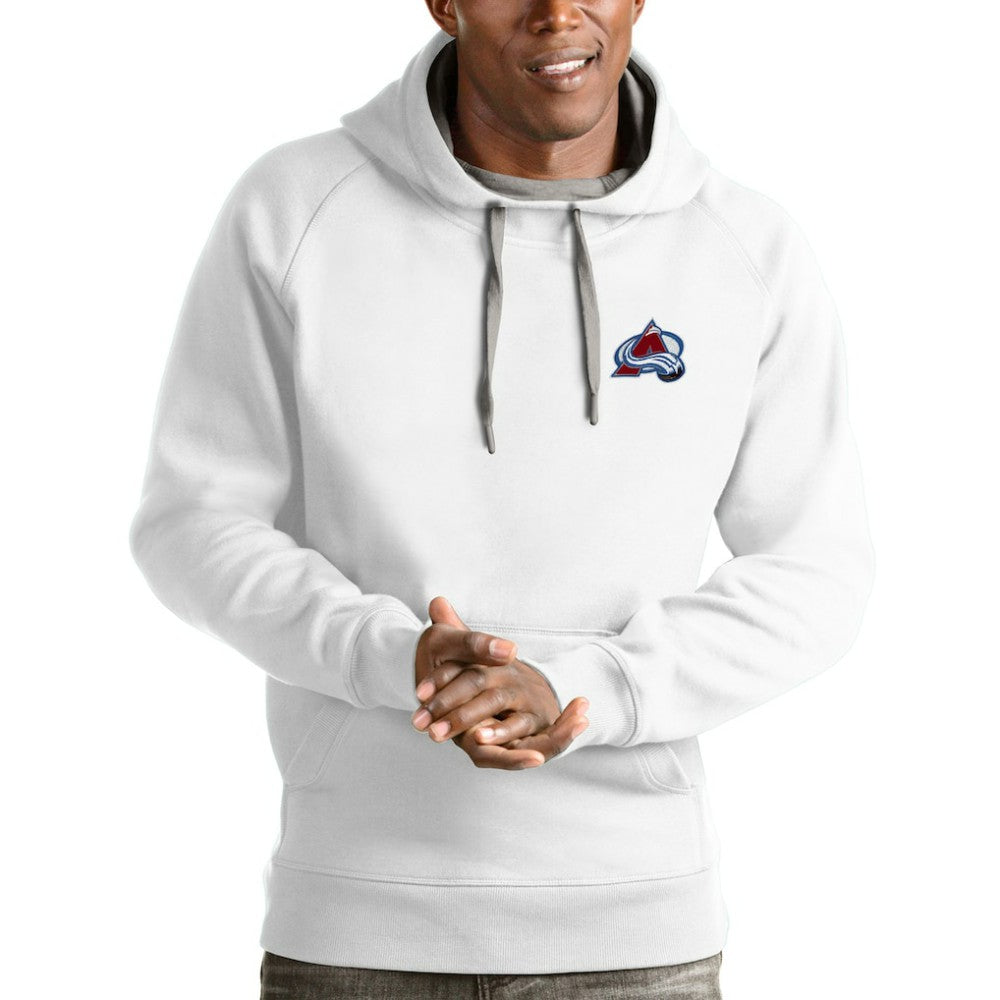 Colorado Avalanche - Antigua Victory Pullover Hoodie White
