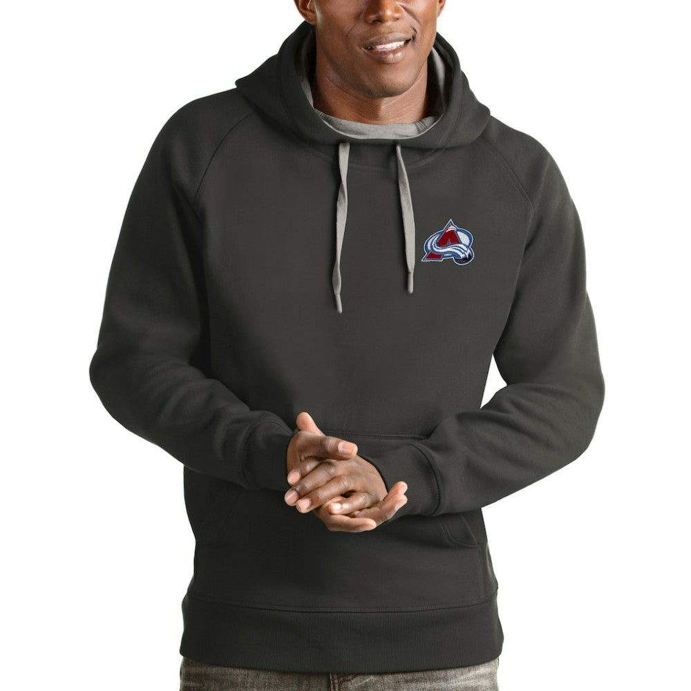 Colorado Avalanche - Antigua Victory Pullover Hoodie Charcoal