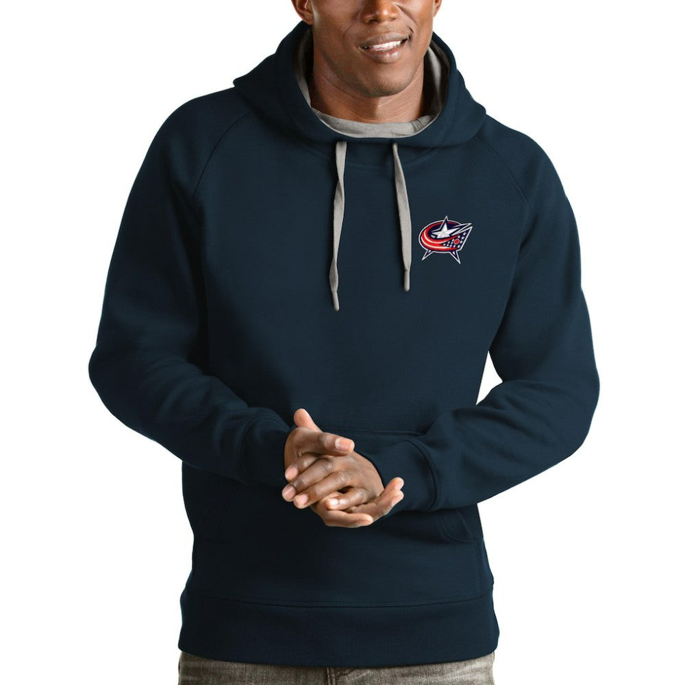 Columbus Blue Jackets - Antigua Team Victory Pullover Hoodie Navy