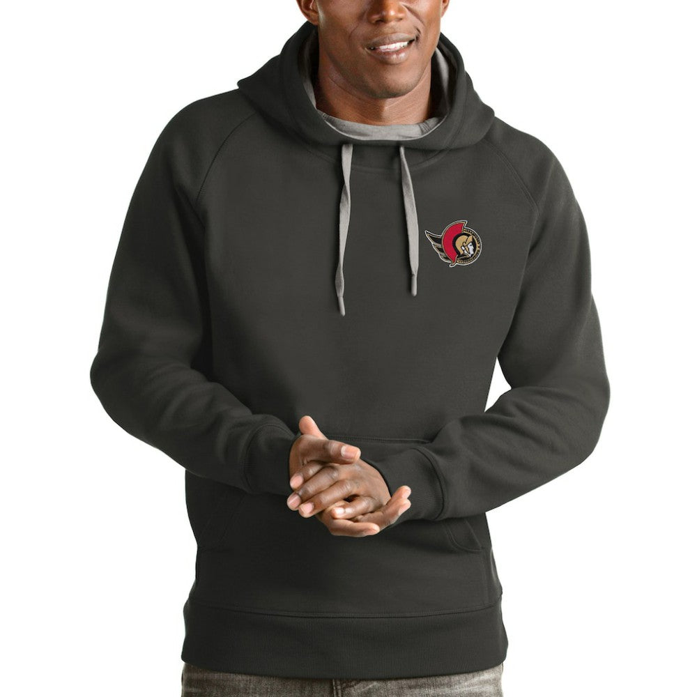 Ottawa Senators - Antigua Victory Pullover Hoodie Charcoal