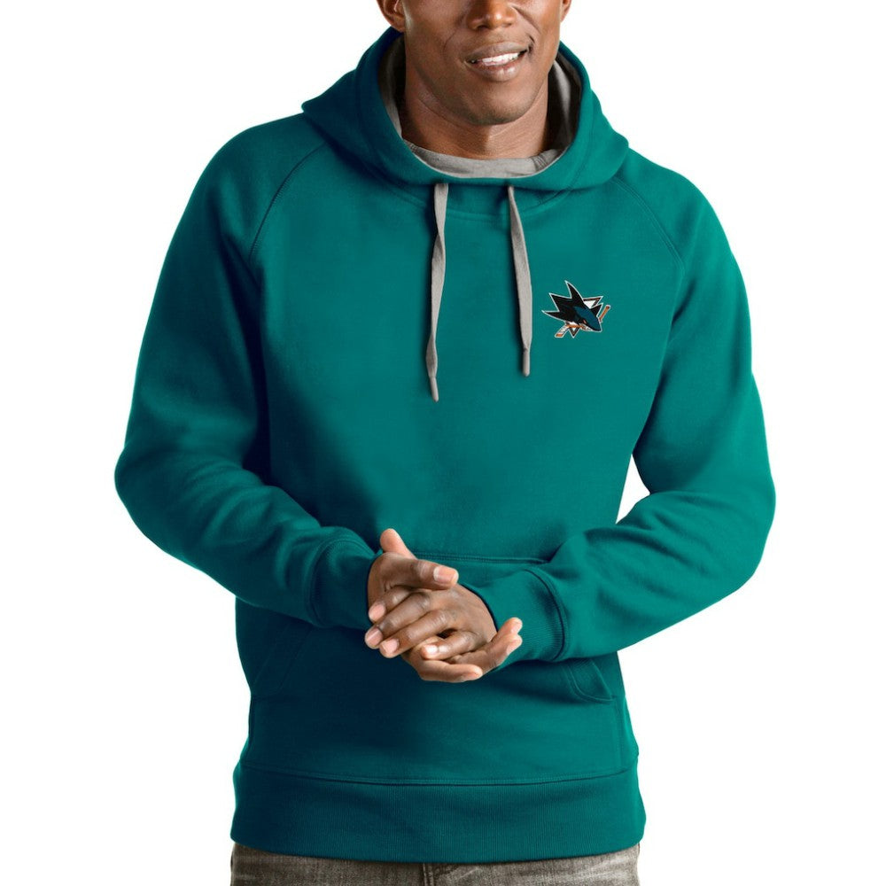 San Jose Sharks - Antigua Victory Pullover Hoodie Teal