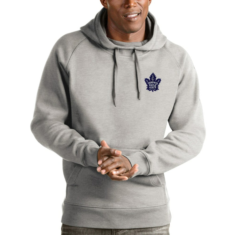 Toronto Maple Leafs - Antigua Victory Pullover Hoodie Heathered Gray