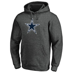 Dallas Cowboys Primary Logo Fitted Pullover Hoodie Charcoal - NFL