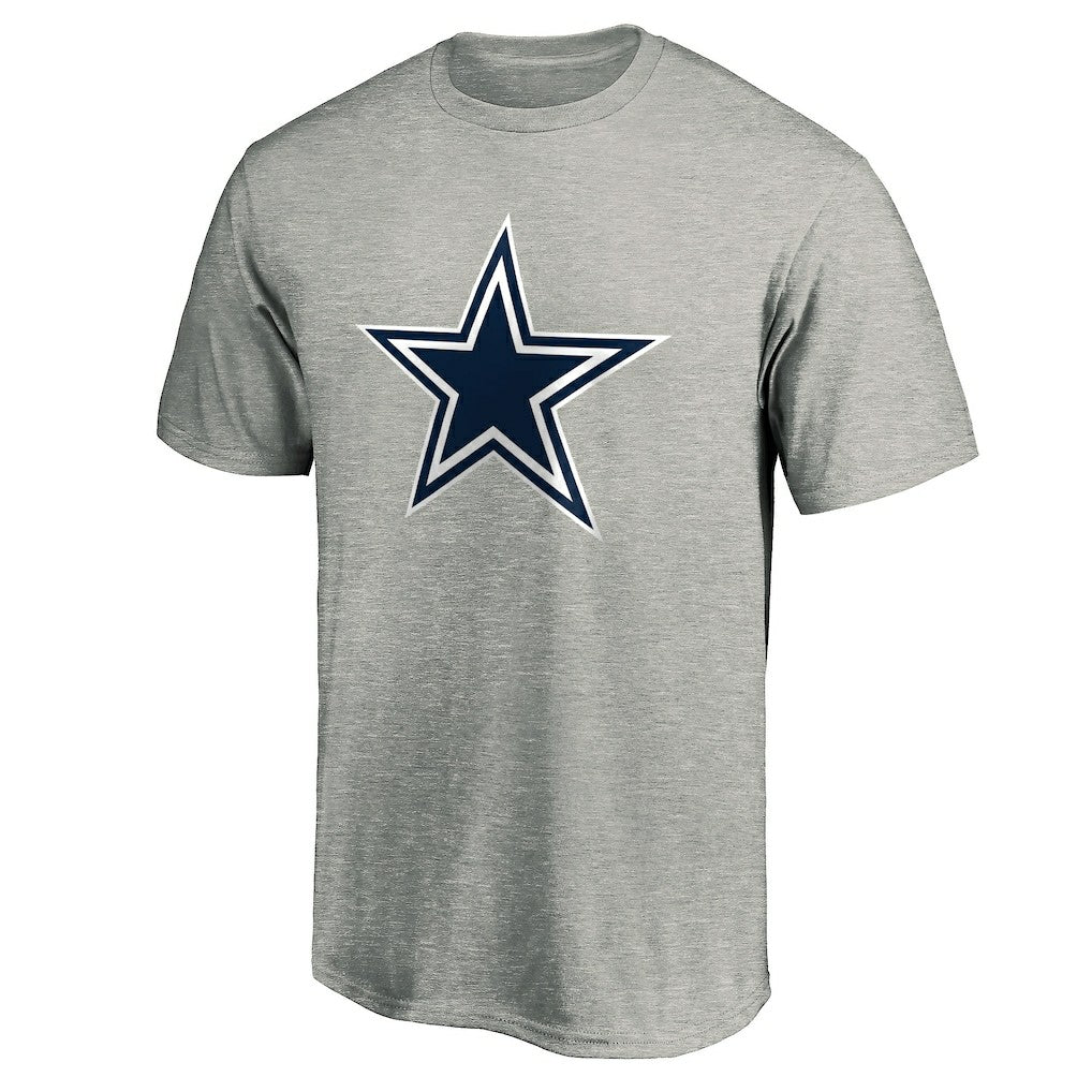 Dallas Cowboys Primary Logo T-Shirt Heather Gray - Fanatics
