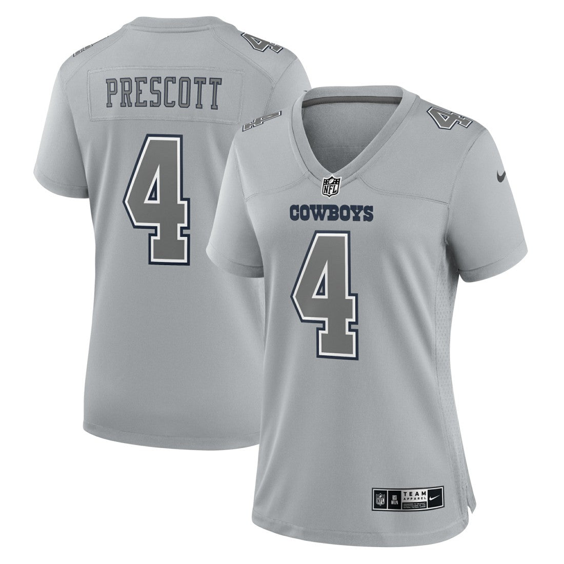 Dak Prescott Dallas Cowboys Women's Atmosphere Fashion Game Jersey Gray - Nike
