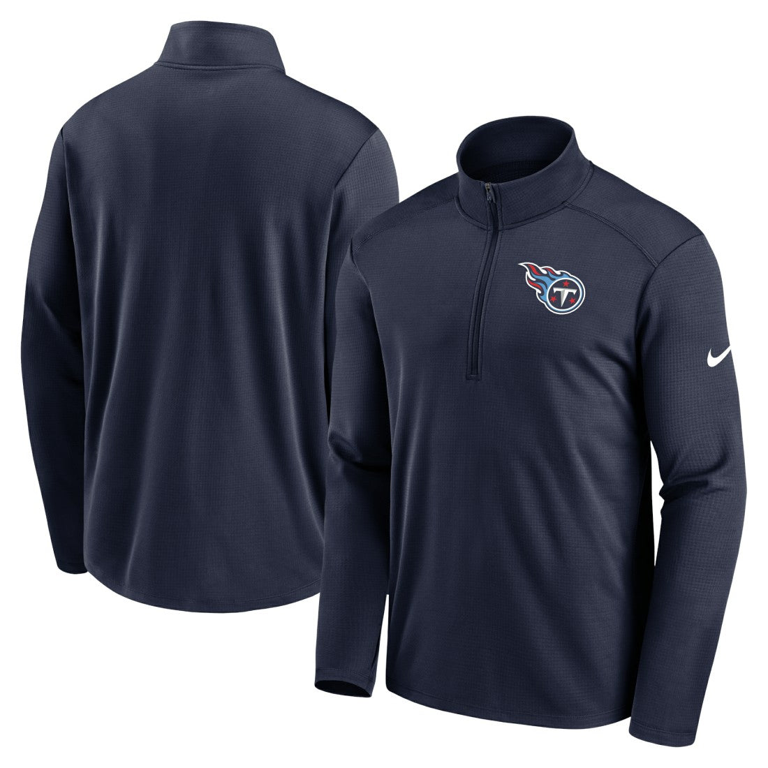Tennessee Titans Logo Pacer Performance Half-Zip Jacket Navy - Nike