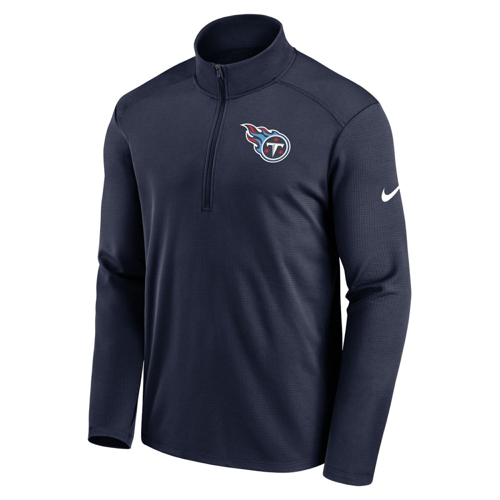 Tennessee Titans Logo Pacer Performance Half-Zip Jacket Navy - Nike
