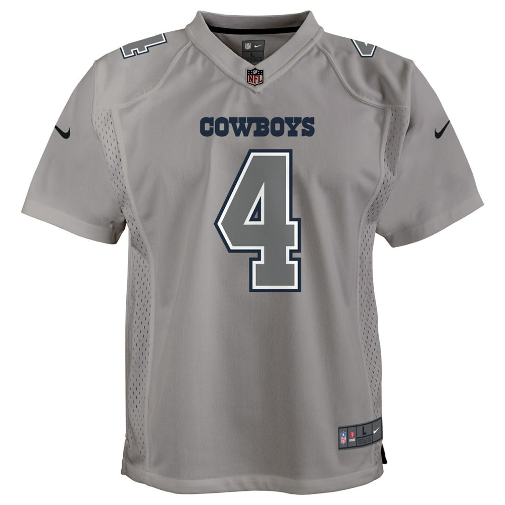 Dak Prescott Dallas Cowboys Youth Atmosphere Game Jersey Gray - Nike