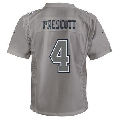 Dak Prescott Dallas Cowboys Youth Atmosphere Game Jersey - Gray | NFL Jerseys