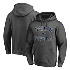 Dallas Cowboys Victory Arch Team Fitted Pullover Hoodie Charcoal - NFL