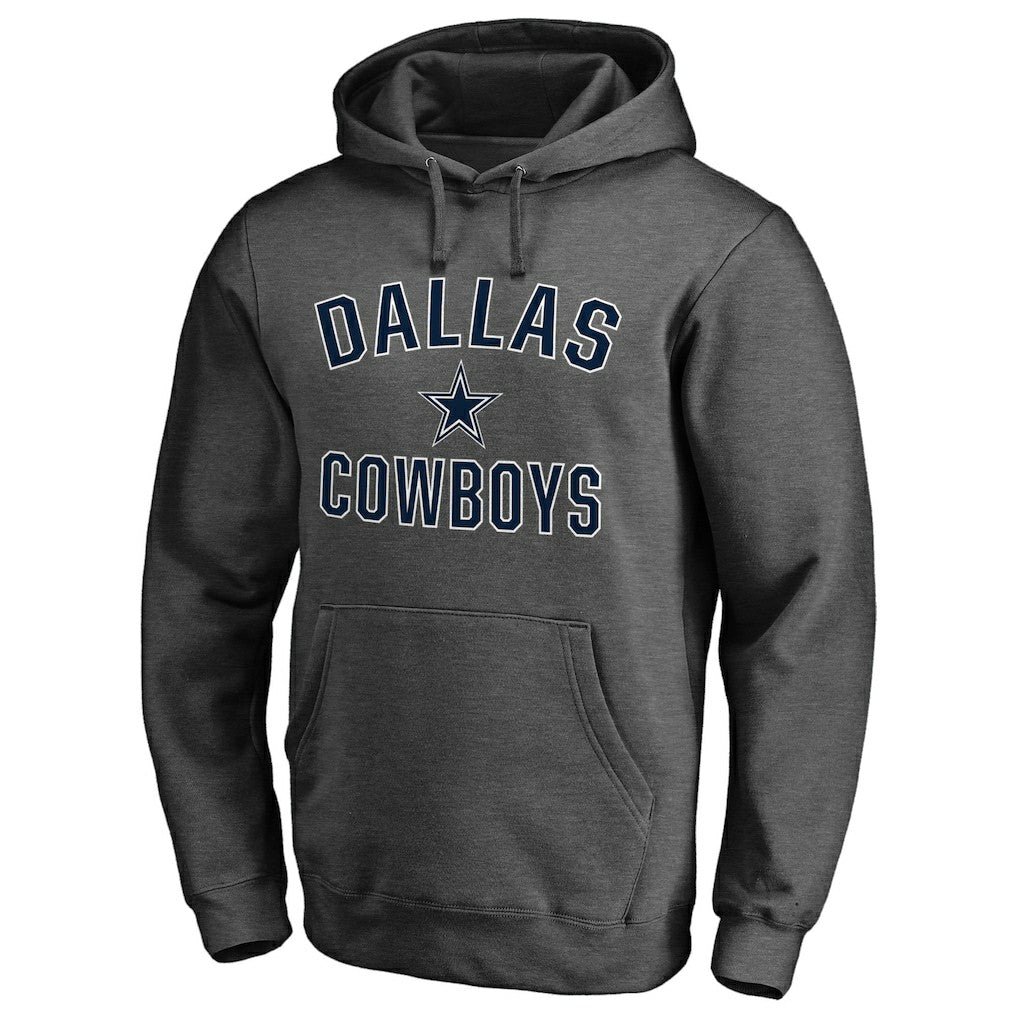 Dallas Cowboys Victory Arch Team Fitted Pullover Hoodie Charcoal - NFL