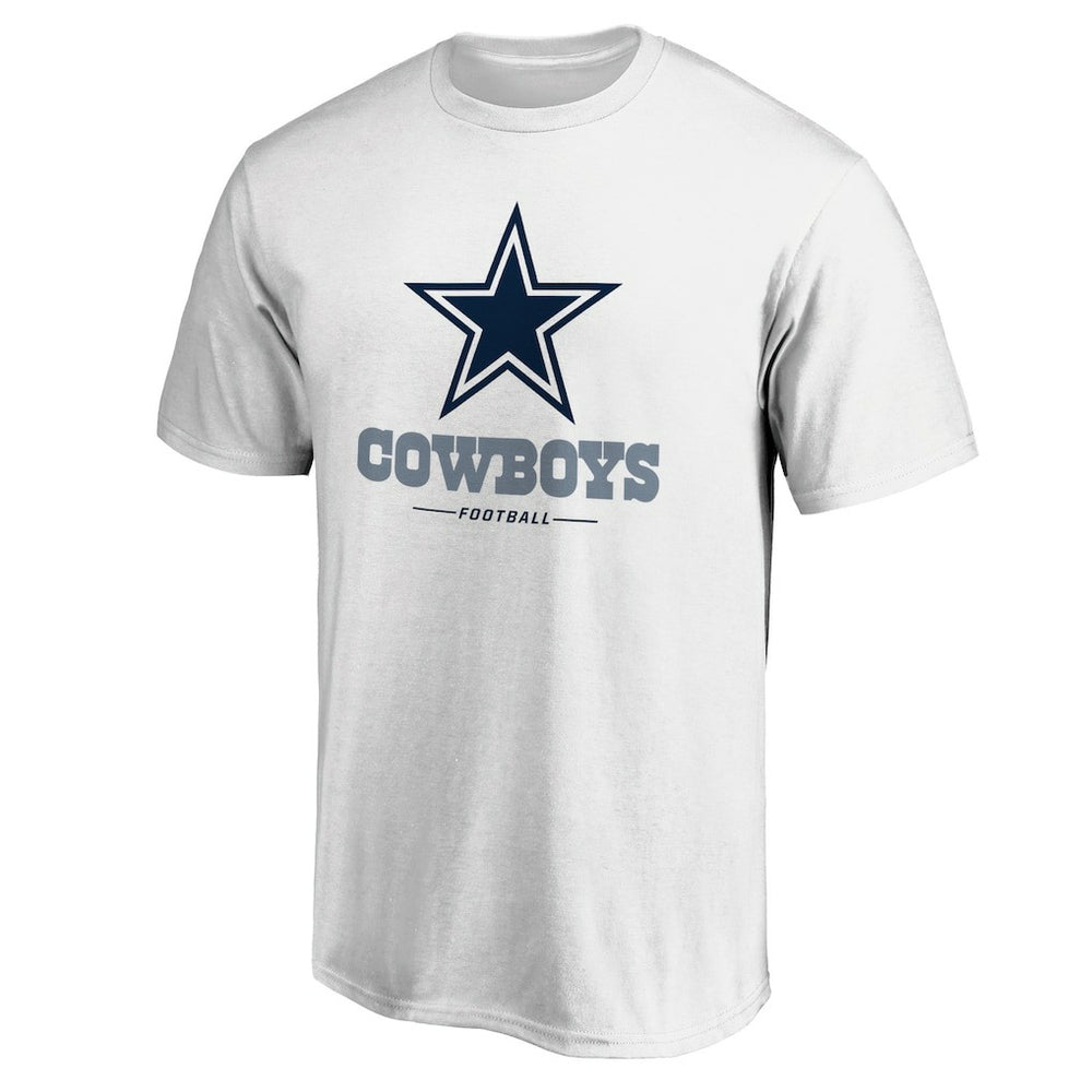 Dallas Cowboys Team Lockup T-Shirt White - NFL