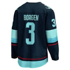 Will Borgen Seattle Kraken Fanatics Home Breakaway Player Jersey Deep Sea Blue