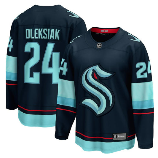 Jamie Oleksiak Seattle Kraken Fanatics Home Breakaway Player Jersey - Deep Sea Blue | NHL Jerseys