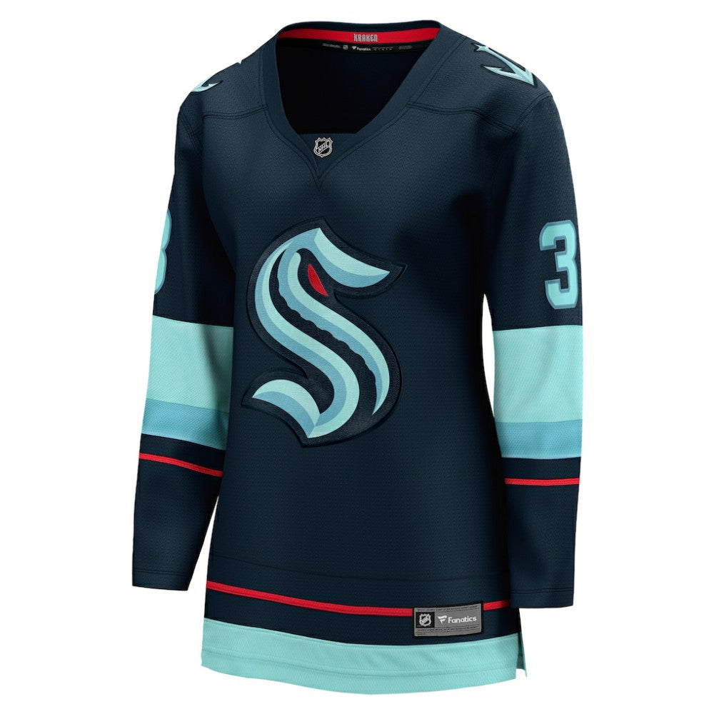 Will Borgen Seattle Kraken Fanatics Women's Home Breakaway Player Jersey Deep Sea Blue