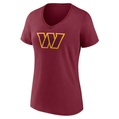 Terry McLaurin Washington Commanders Women's Player Icon Name & Number V-Neck T-Shirt Burgundy - Fanatics