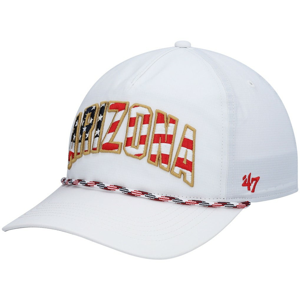 Arizona Cardinals '47 Hitch Stars and Stripes Trucker Adjustable Hat White - 47 brand