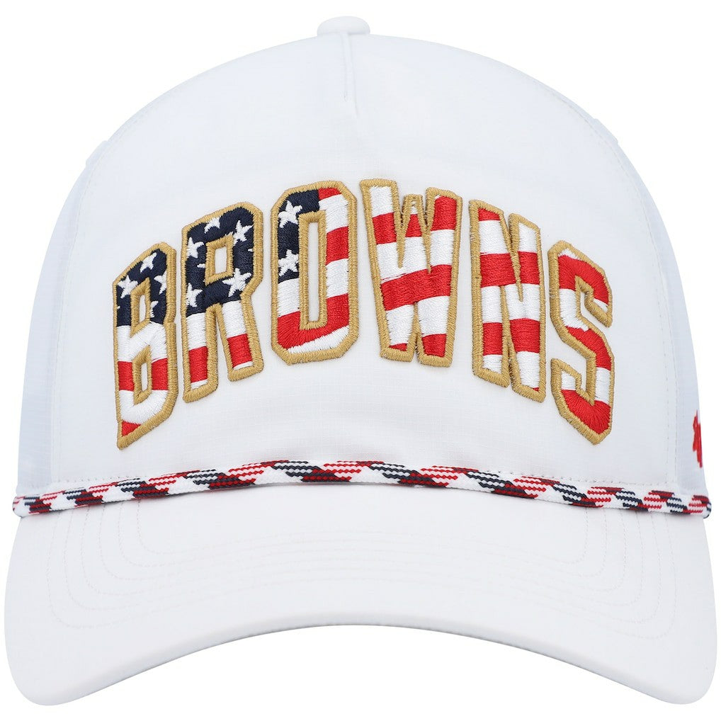 Cleveland Browns '47 Hitch Stars and Stripes Trucker Adjustable Hat White - 47 brand