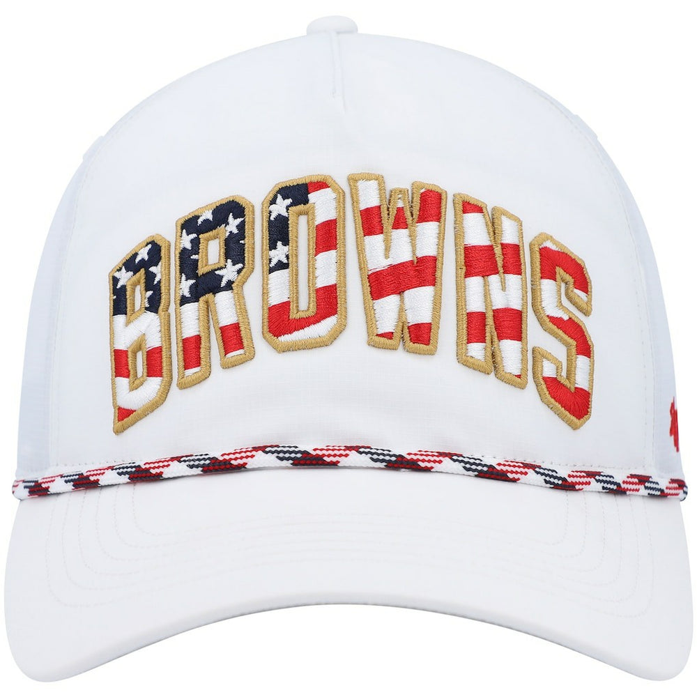 Cleveland Browns '47 Hitch Stars and Stripes Trucker Adjustable Hat White - 47 brand