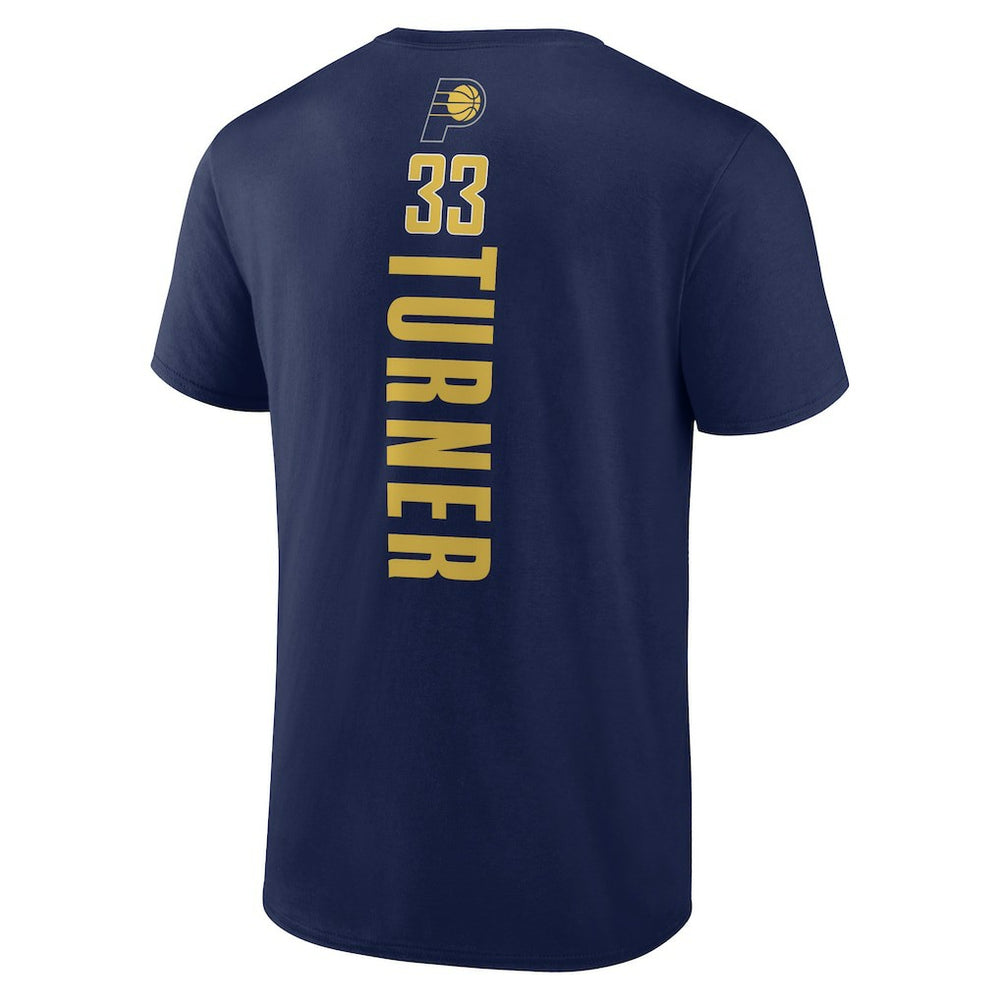 NBA - Myles Turner Indiana Pacers Playmaker Name & Number T-Shirt - Navy