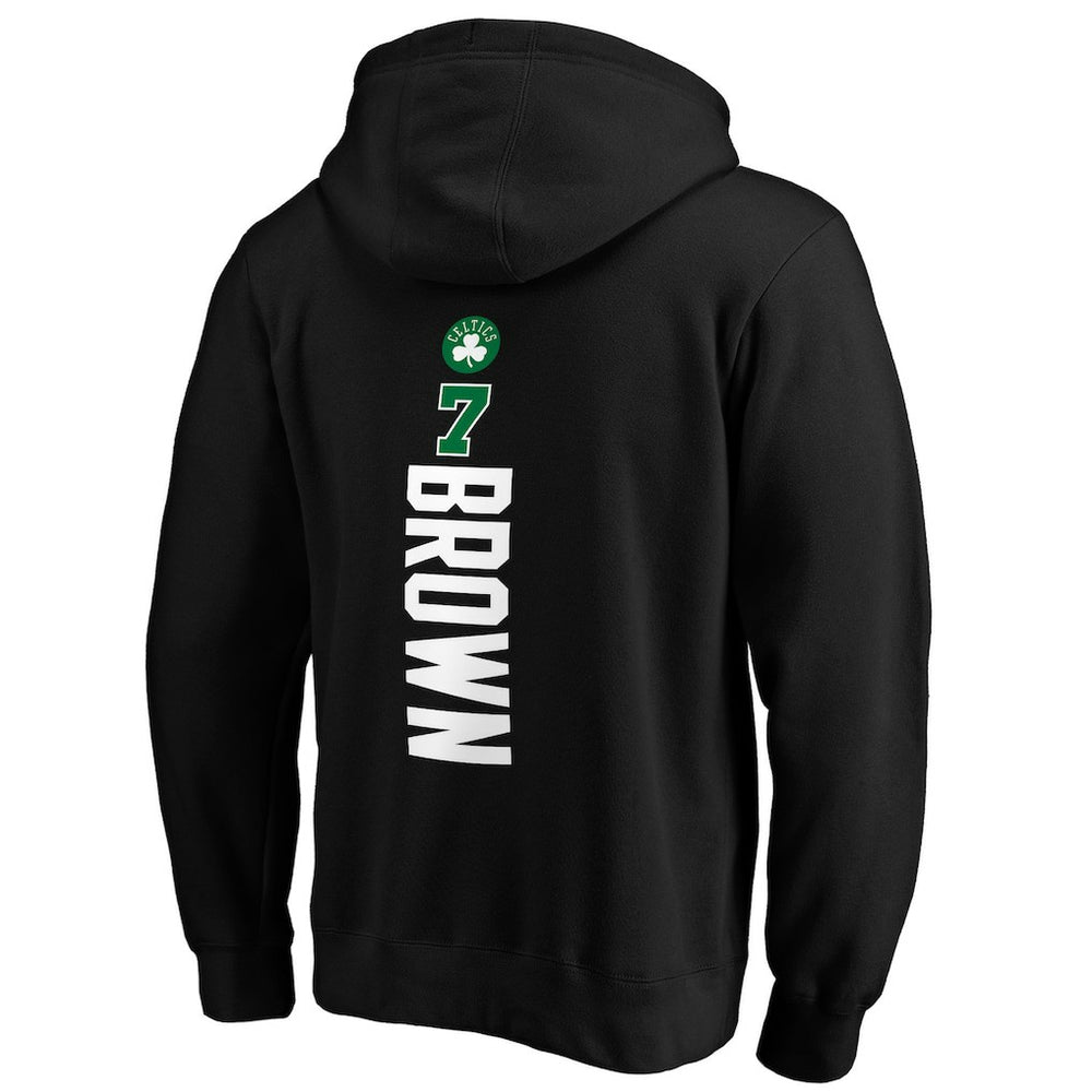 NBA - Jaylen Brown Boston Celtics Playmaker Name & Number Pullover Hoodie - Black
