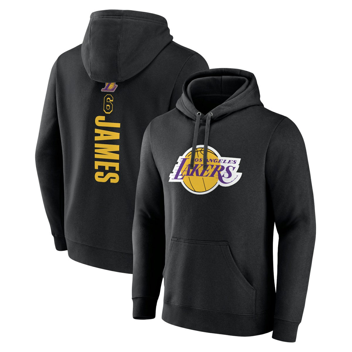 NBA - Los Angeles Lakers Playmaker Name & Number Pullover Hoodie - Black