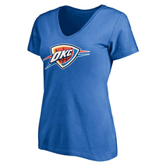 NBA - Shai Gilgeous-Alexander Oklahoma City Thunder Women's Playmaker Name & Number V-Neck T-Shirt - Blue
