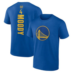 NBA - Moses Moody Golden State Warriors Playmaker Name & Number T-Shirt - Royal