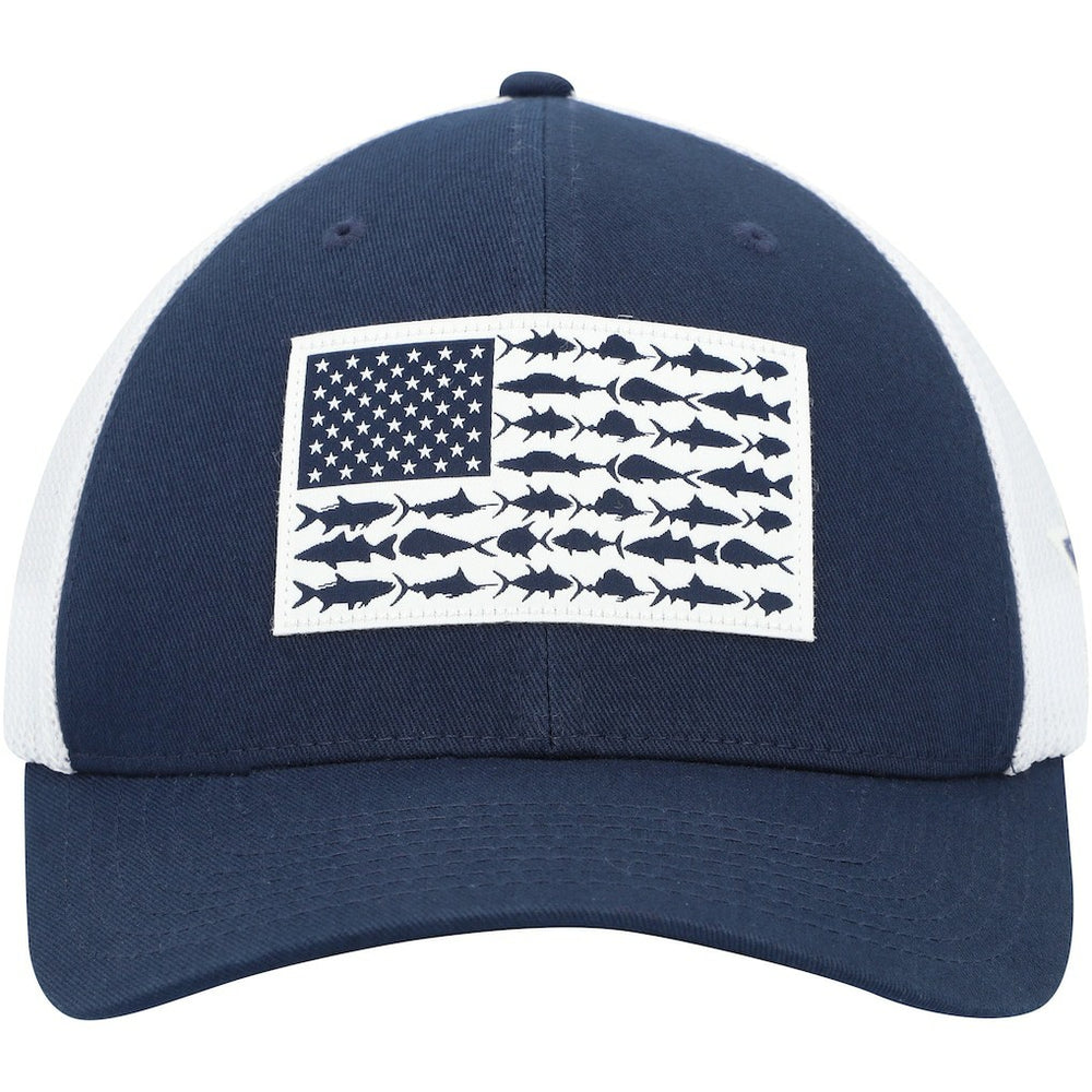 Dallas Cowboys Mesh Fish Flag Flex Hat Navy/White - Columbia