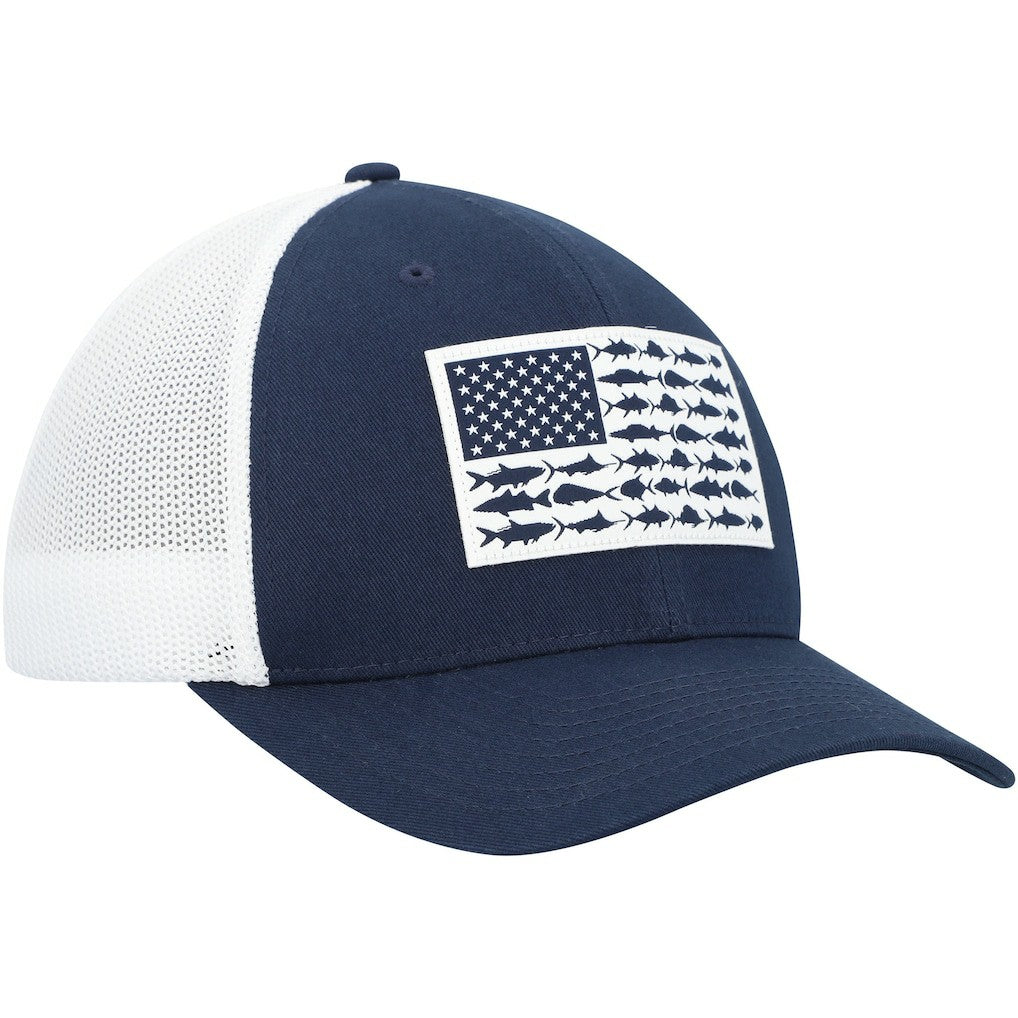 Dallas Cowboys Mesh Fish Flag Flex Hat Navy/White - Columbia