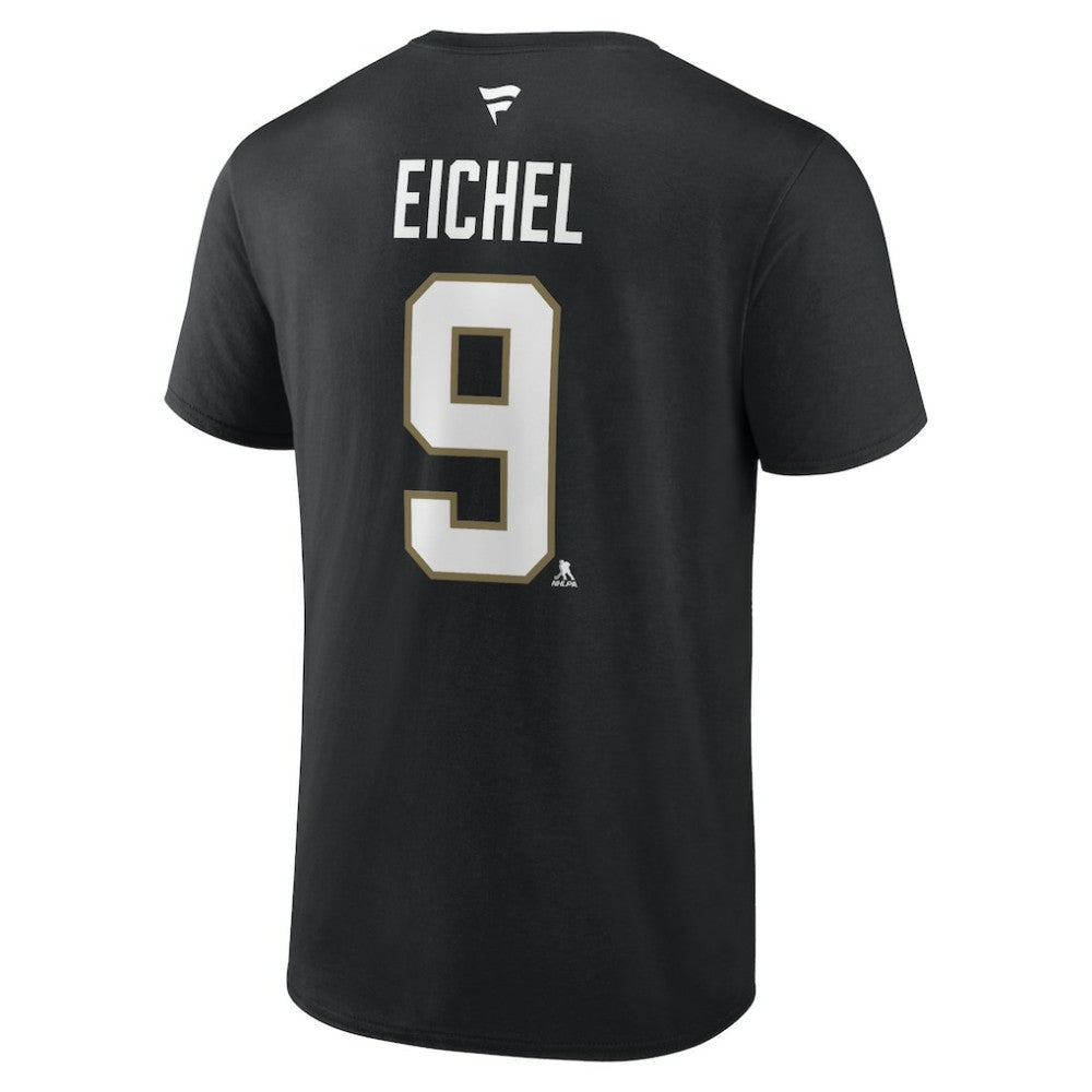 Jack Eichel Vegas Golden Knights Fanatics Authentic Stack Name & Number T-Shirt Black
