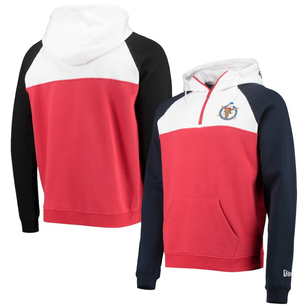 Washington Nationals New Era Cooperstown Collection Quarter-Zip Hoodie Jacket Lifestyle