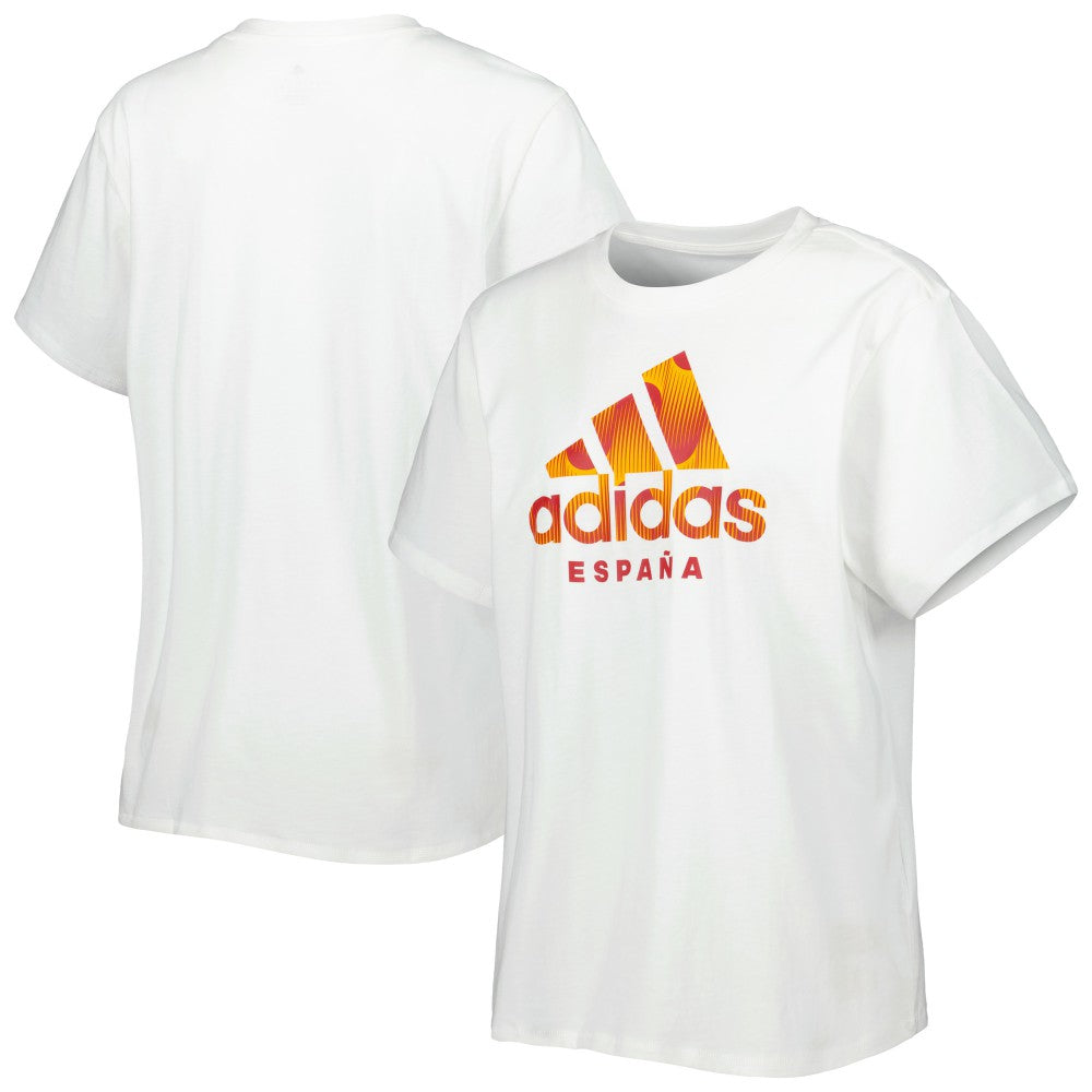 Adidas Spain National Team Women's DNA T-Shirts - White