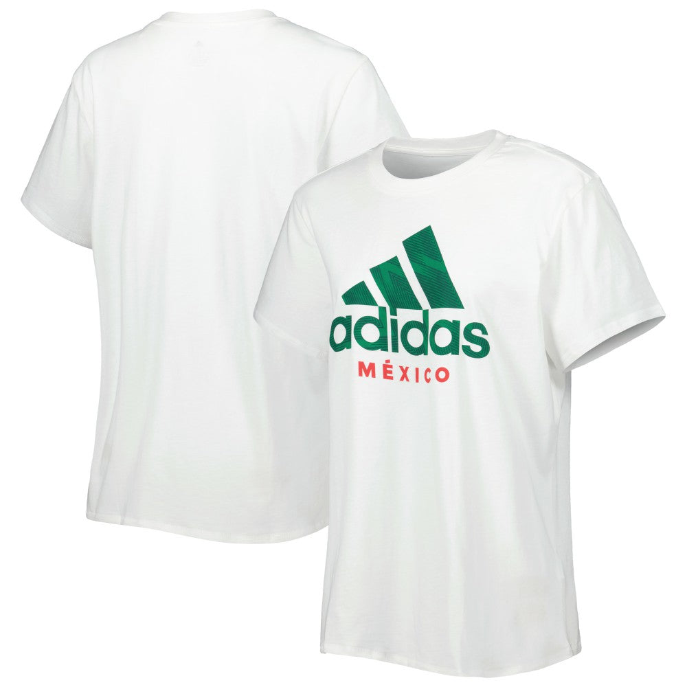 Adidas Mexico National Team Women's DNA T-Shirts - White
