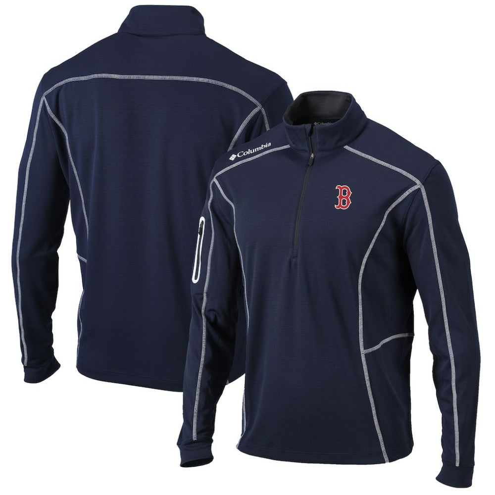 Boston Red Sox Columbia Shotgun Omni-Wick Quarter-Zip Pullover Jacket On Sale