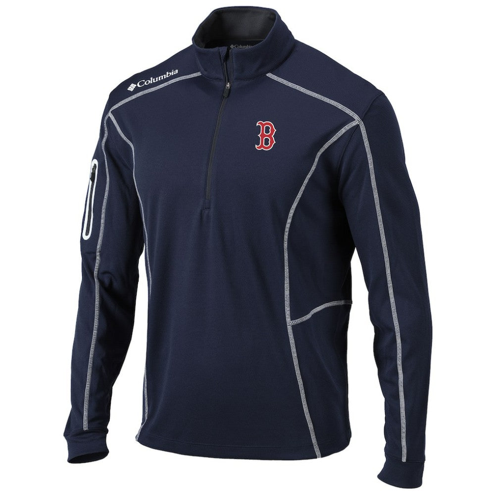 Boston Red Sox Columbia Shotgun Omni-Wick Quarter-Zip Pullover Jacket On Sale