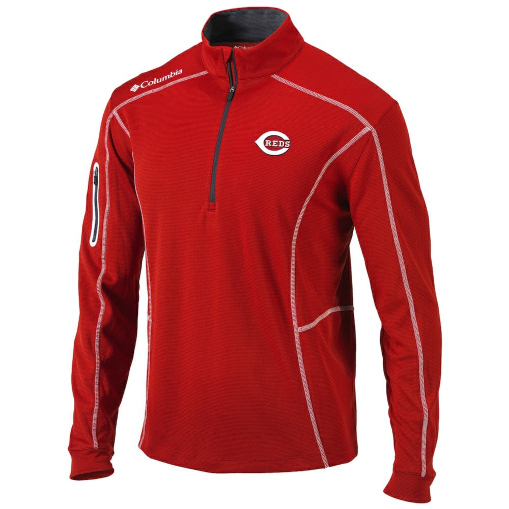 Cincinnati Reds Columbia Shotgun Omni-Wick Quarter-Zip Pullover Jacket for sale