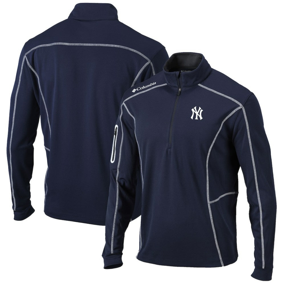 New York Yankees Columbia Shotgun Omni-Wick Quarter-Zip Pullover Jacket discount