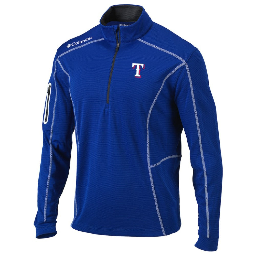 Texas Rangers Columbia Shotgun Omni-Wick Quarter-Zip Pullover Jacket Sale