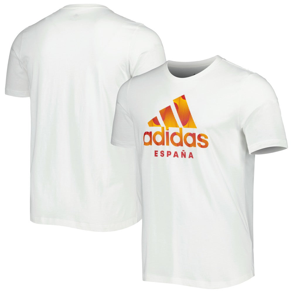 Adidas Spain National Team DNA Graphic T-Shirts - White