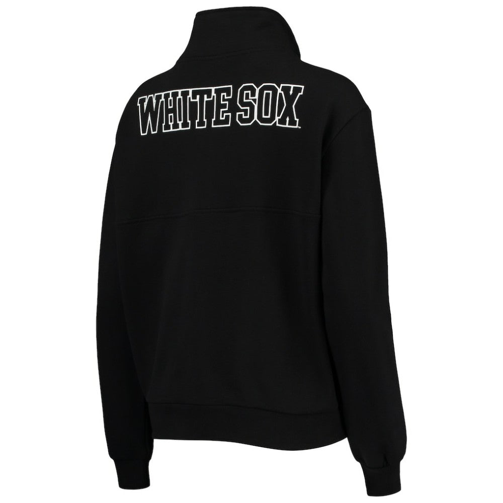 Chicago White Sox The Wild Collective Women's Two-Hit Quarter-Zip Pullover Top Clearance