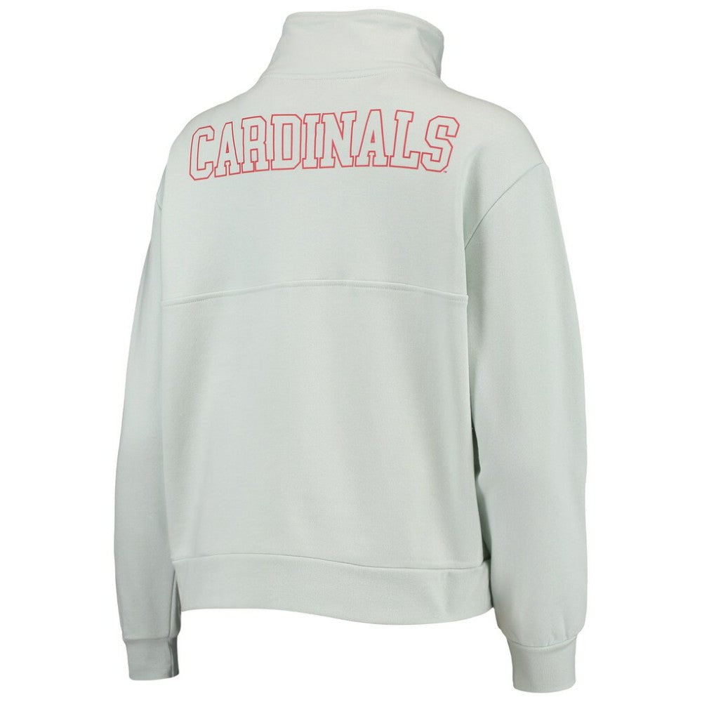 St. Louis Cardinals The Wild Collective Women's Two-Hit Quarter-Zip Pullover Top discount
