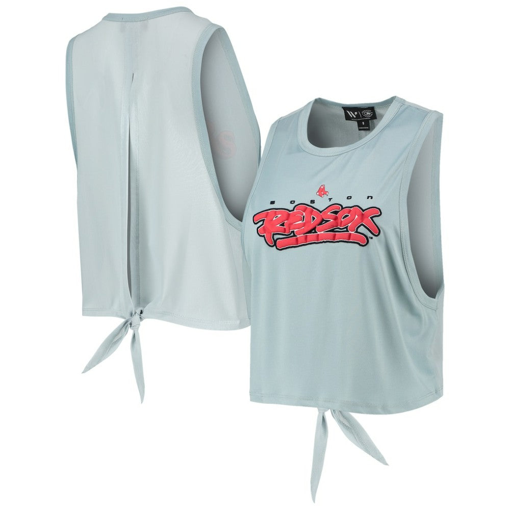 Boston Red Sox The Wild Collective Women's Open Back Twist-Tie Tank Top Online