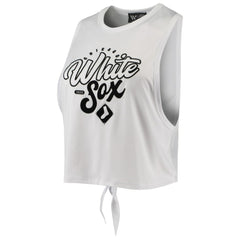 Chicago White Sox The Wild Collective Women's Open Back Twist-Tie Tank Top On Sale