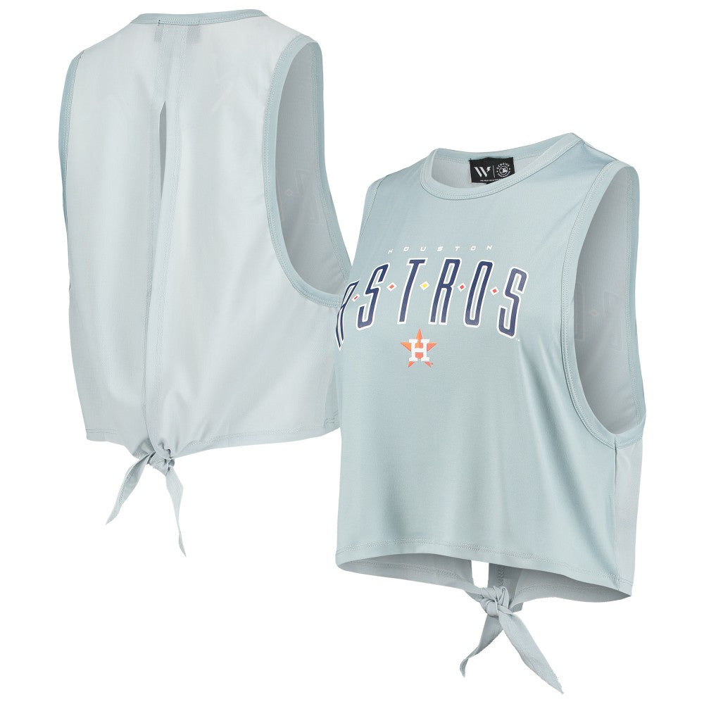 Houston Astros The Wild Collective Women's Open Back Twist-Tie Tank Top Lifestyle