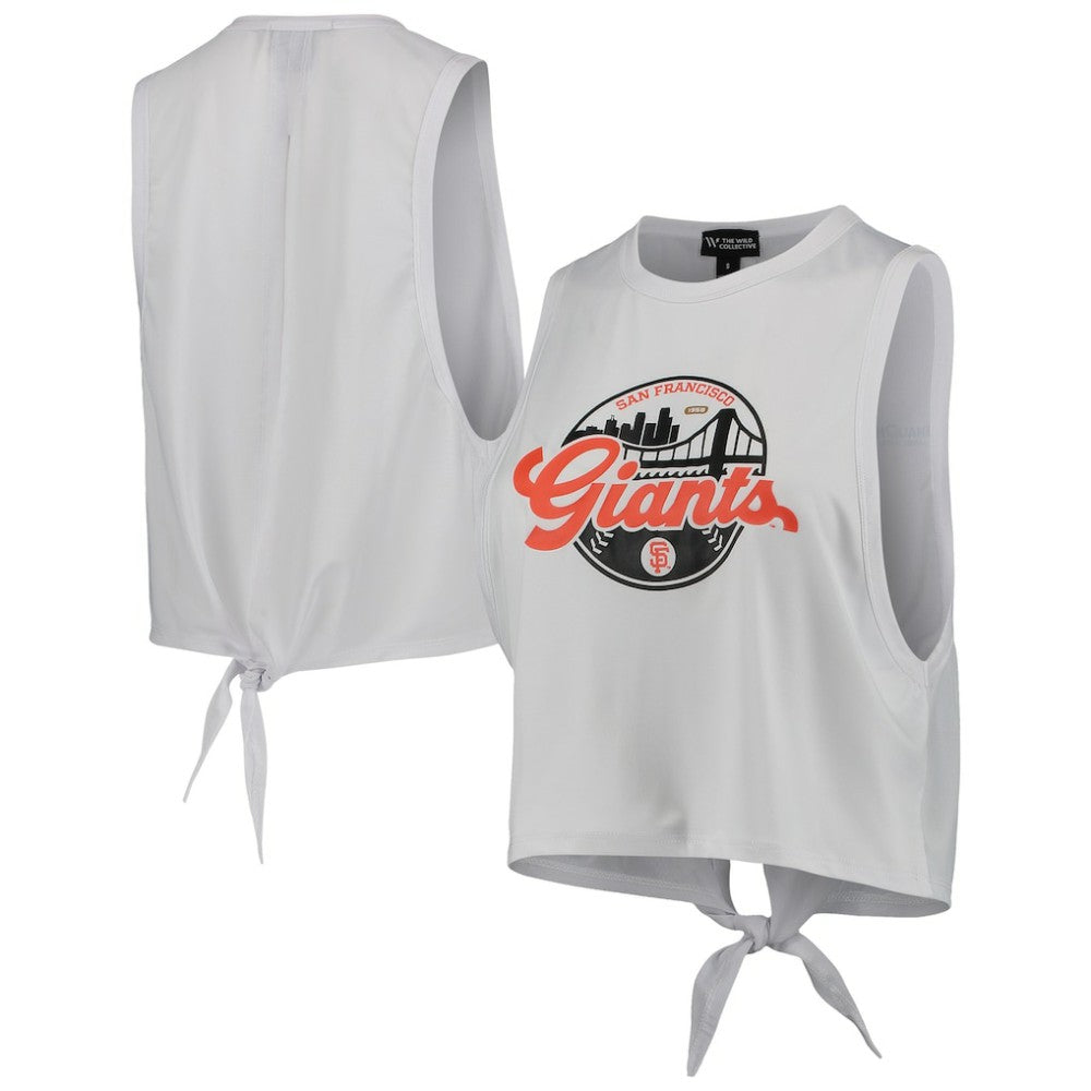 San Francisco Giants The Wild Collective Women's Open Back Twist-Tie Tank Top Online