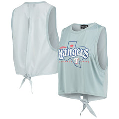 Texas Rangers The Wild Collective Women's Open Back Twist-Tie Tank Top Lifestyle
