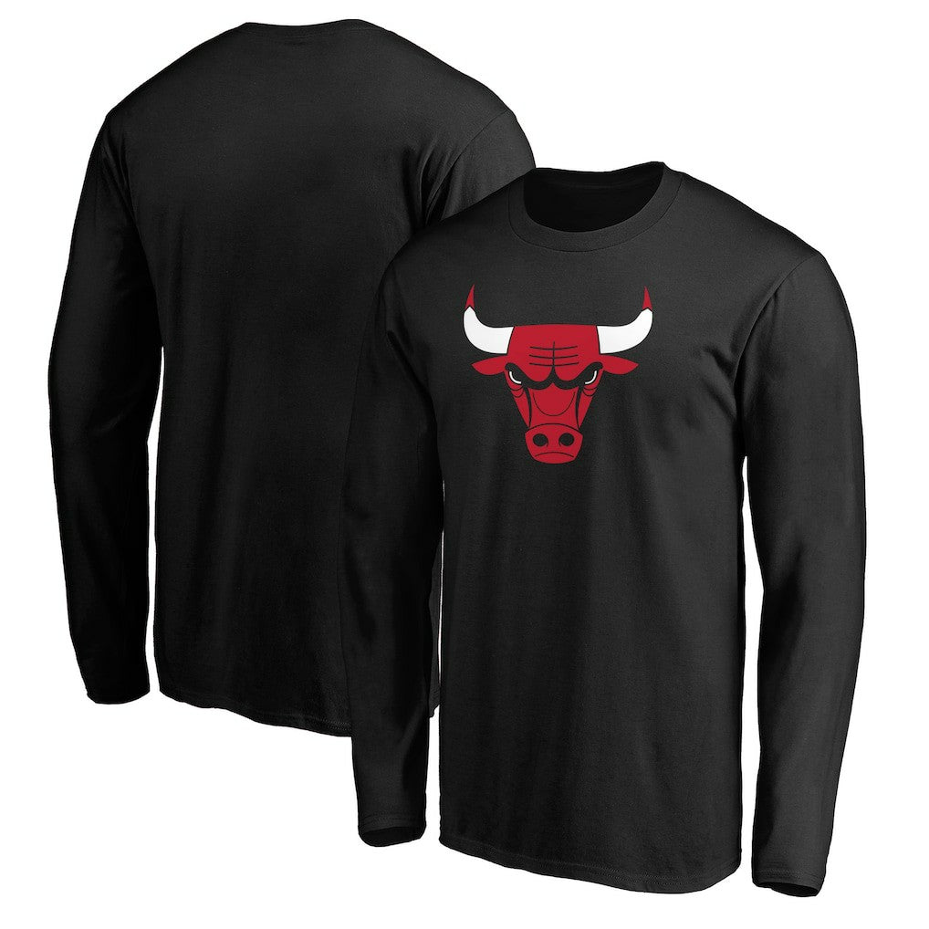NBA - Chicago Bulls Primary Team Logo Long Sleeve T-Shirt - Black