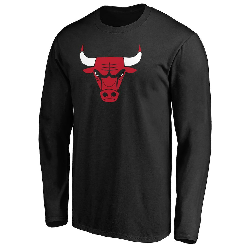NBA - Chicago Bulls Primary Team Logo Long Sleeve T-Shirt - Black